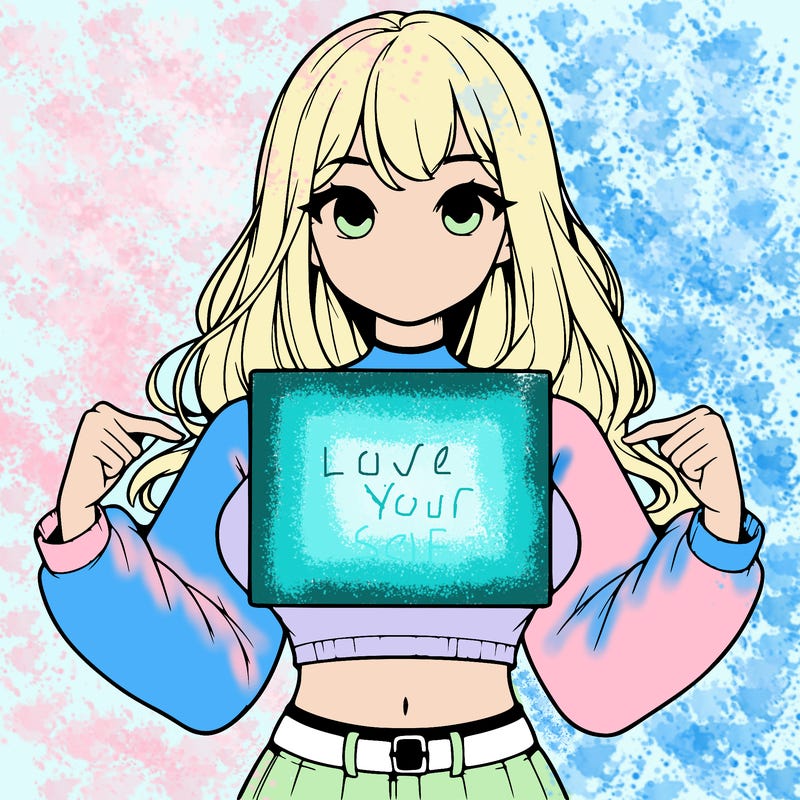 girl holding a blank sign in a long sleeve crop top