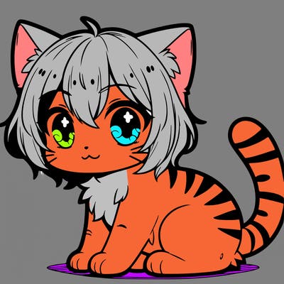 cute anime cat