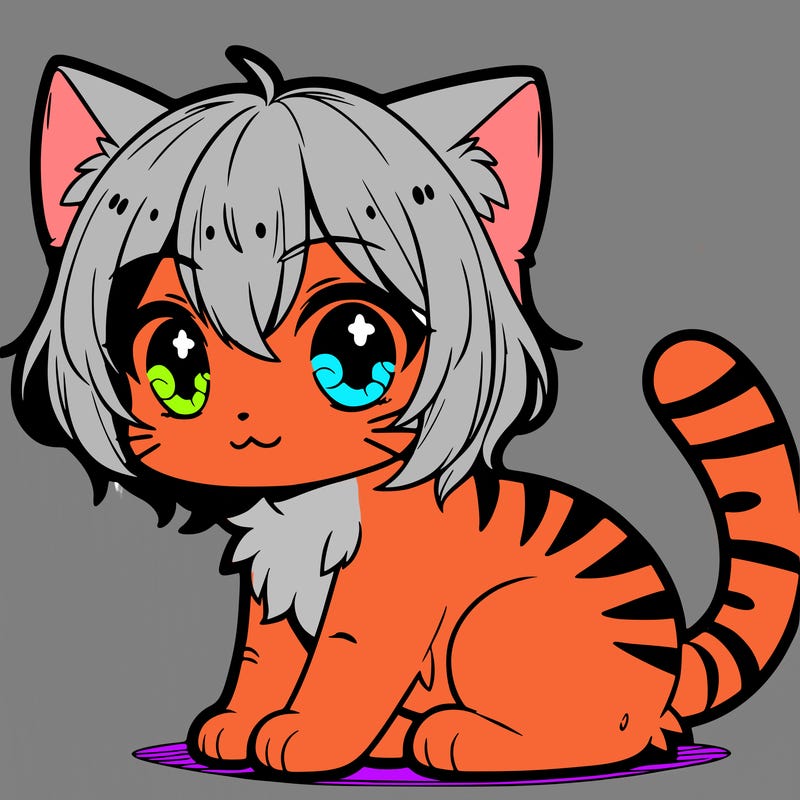 cute anime cat