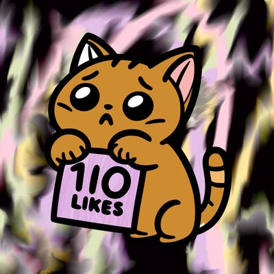 a cat begging for 10 likes