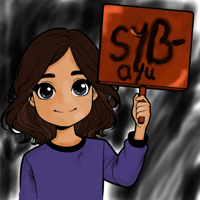realistic girl holding up a sign
