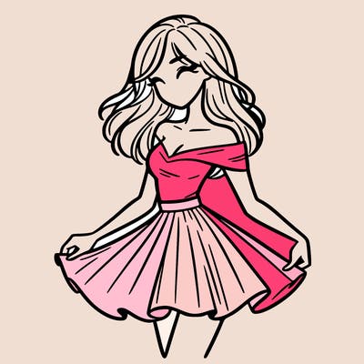 woman in skirt