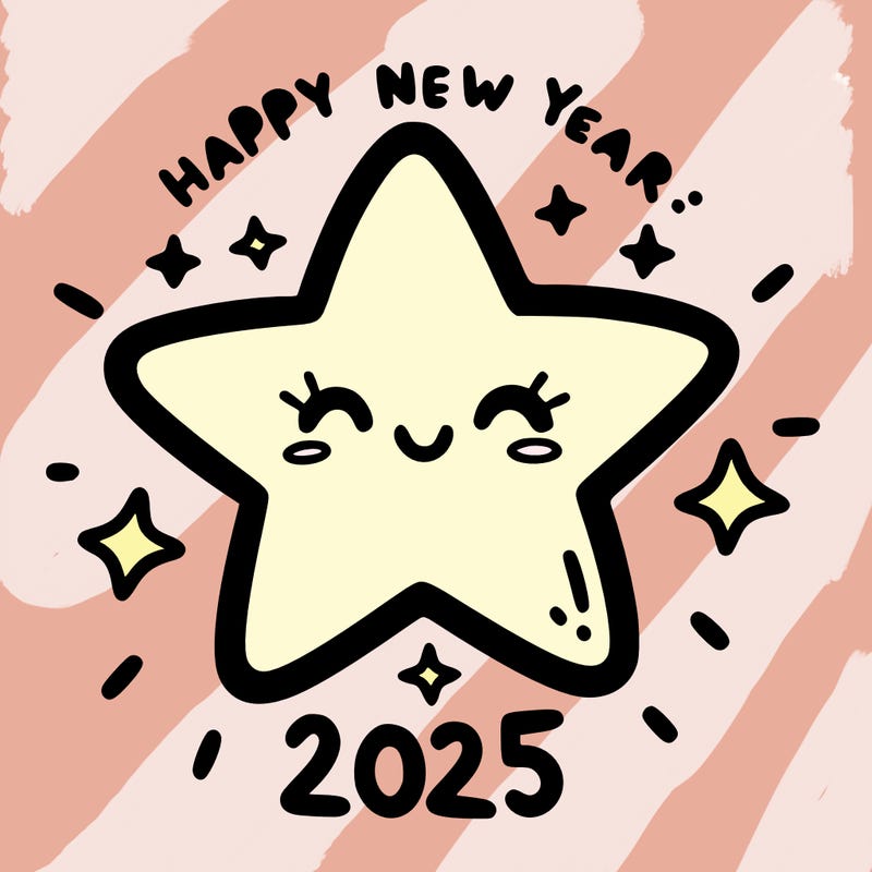 happy new year 2025 star wish