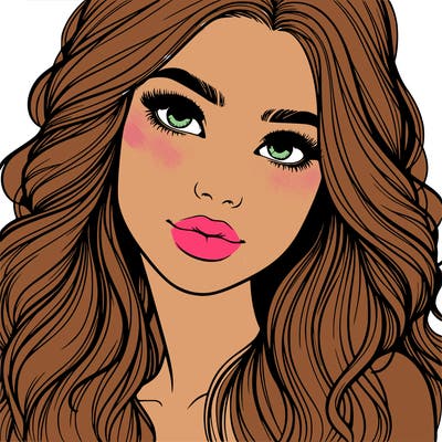 beautiful realistic girl