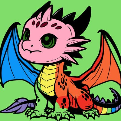 fierce baby night dragon