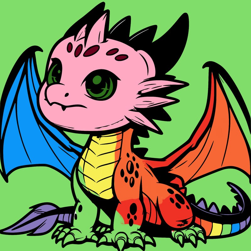 fierce baby night dragon