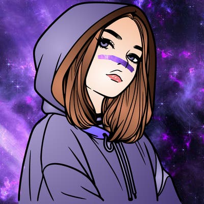 a realistic girl in a hoodie