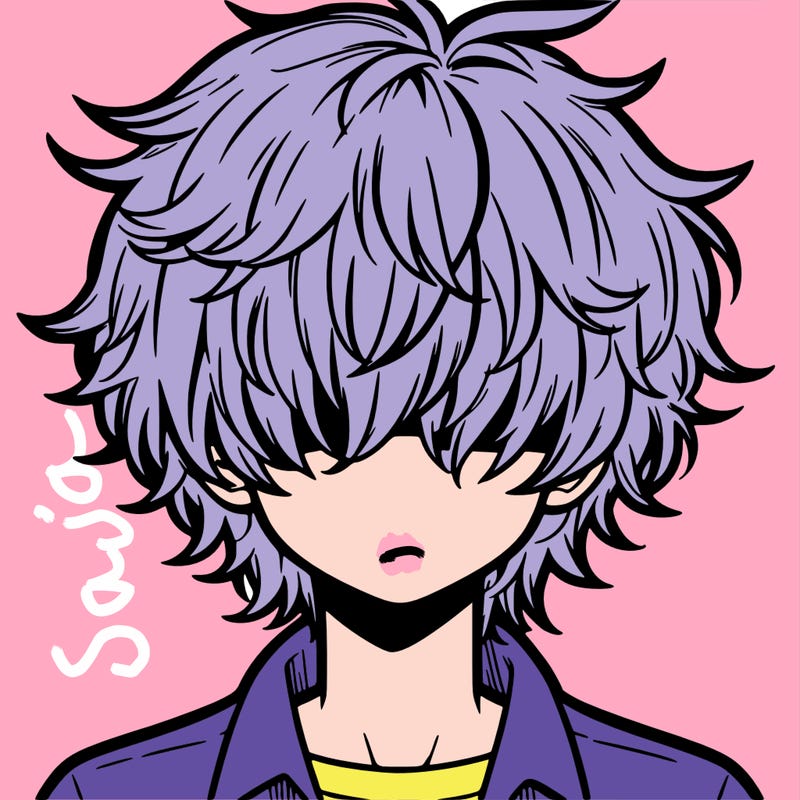 manga boy fluffy hair covering his eyes