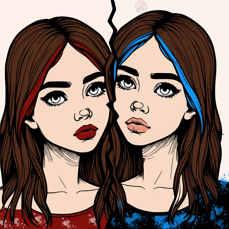 realistic girl split