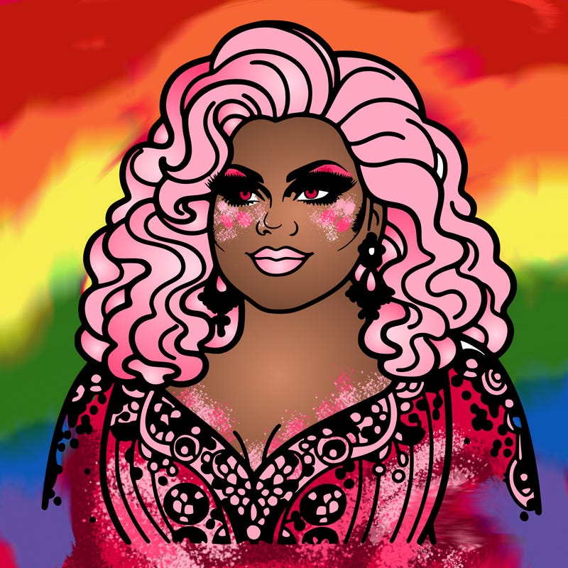 realistic plus size drag queen
