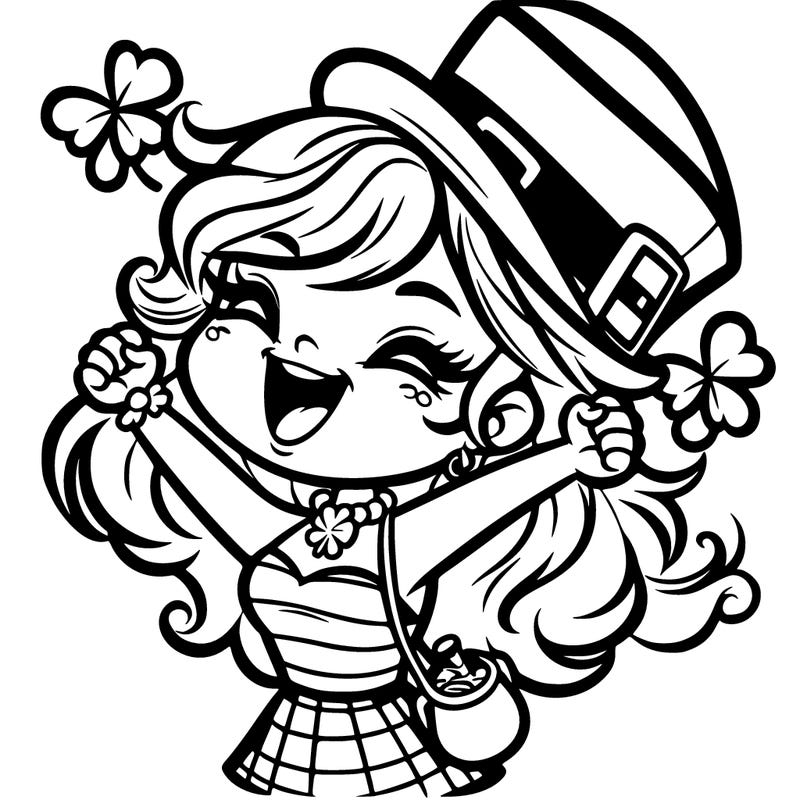 leprechaun st. patrick’s day woman happy st. patrick’s day