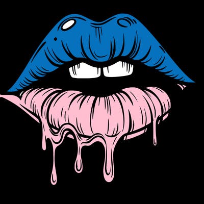 lips that look realistic and drip