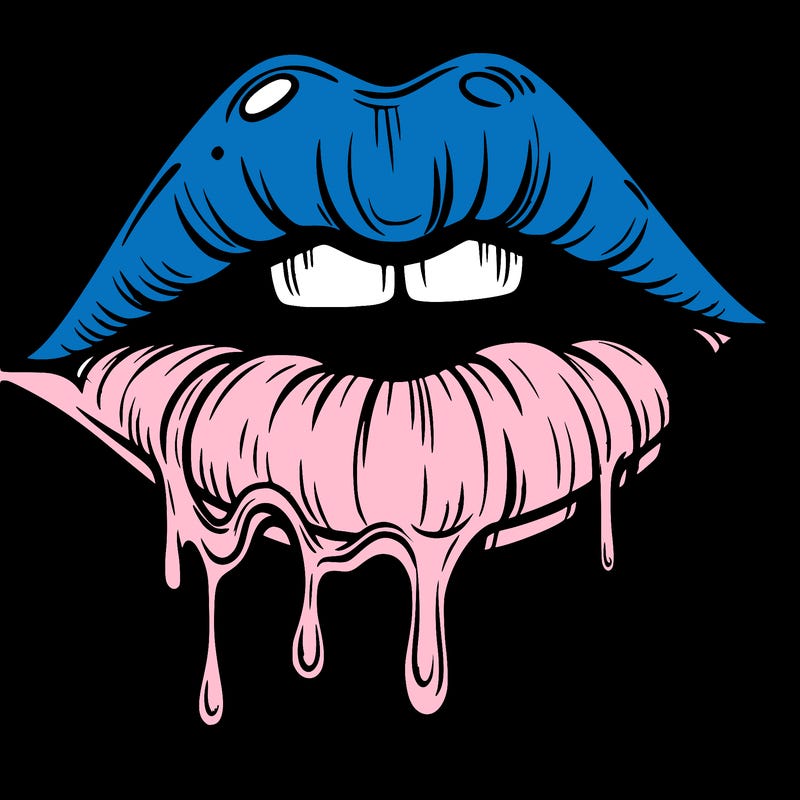 lips that look realistic and drip