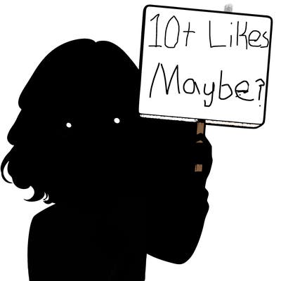 realistic girl holding up a sign