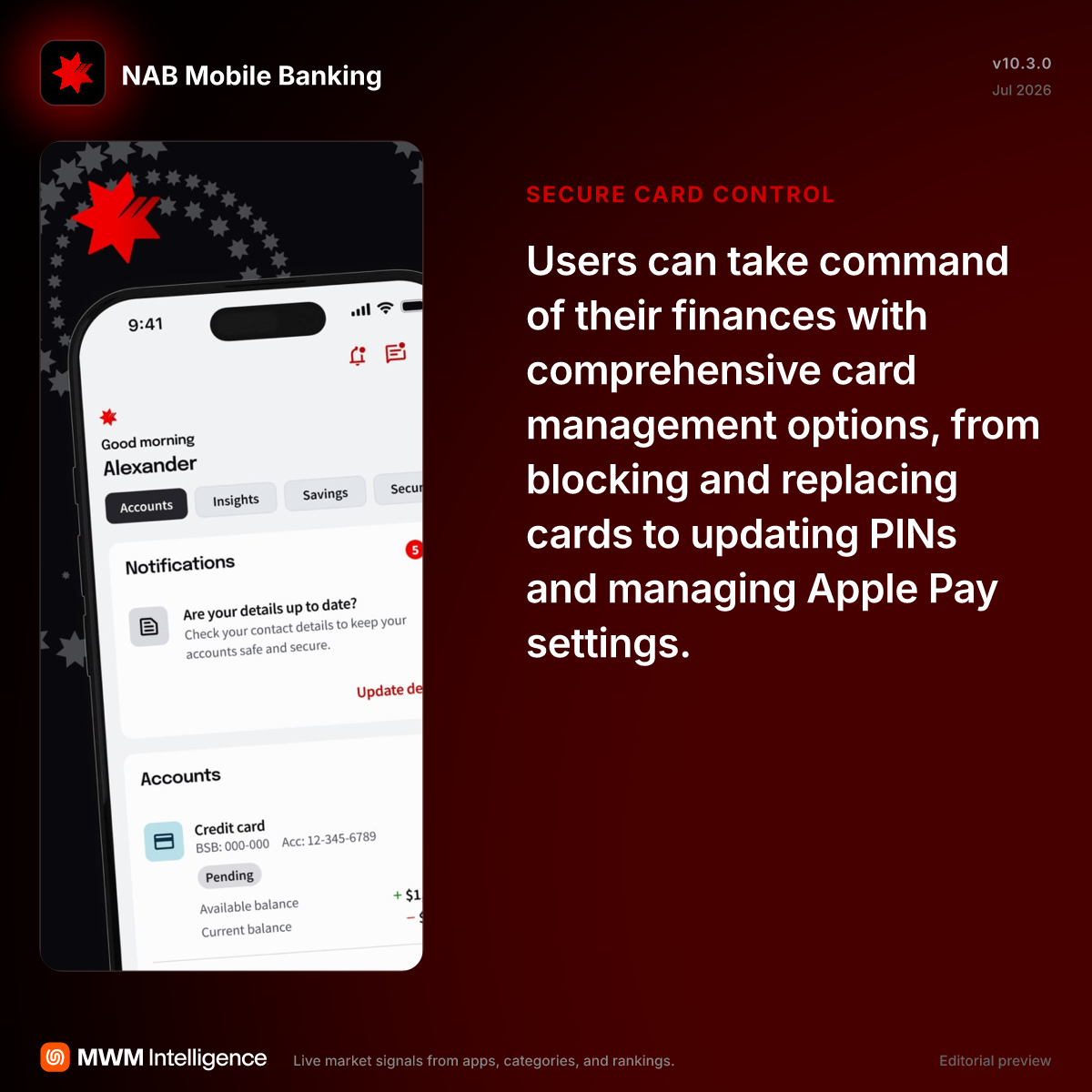 NAB Mobile Banking - Finance App | MWM