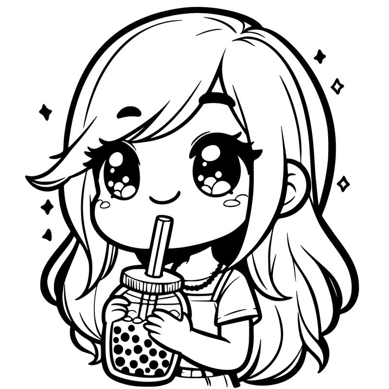 girl holding boba
