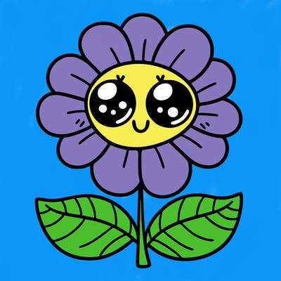flower with eyes