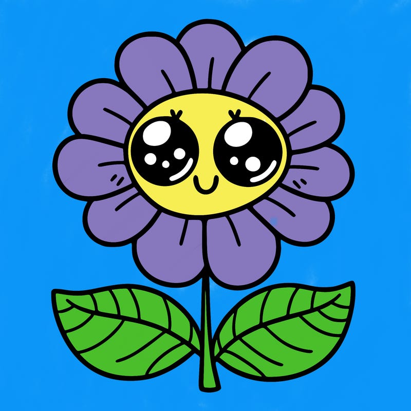flower with eyes