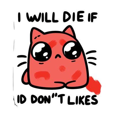 a cat that will die if we don’t get 10 likes