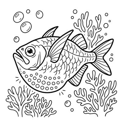 Discover the mysterious world of the deep sea with this exciting coloring page featuring a unique hatchetfish. Kids will love bringing this fascinating creature to life with their favorite colors.