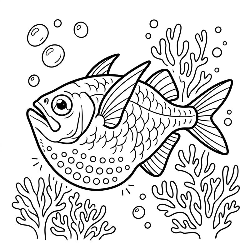 Discover the mysterious world of the deep sea with this exciting coloring page featuring a unique hatchetfish. Kids will love bringing this fascinating creature to life with their favorite colors.