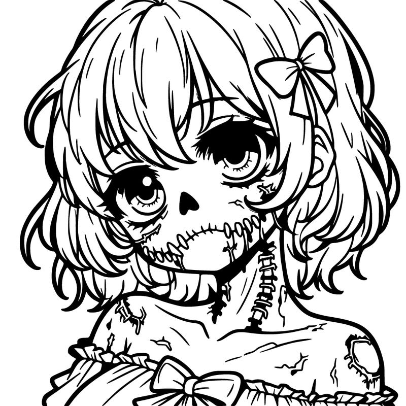 anime - zombie girl