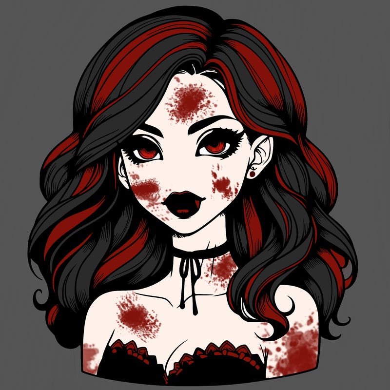 vampire girl realistic