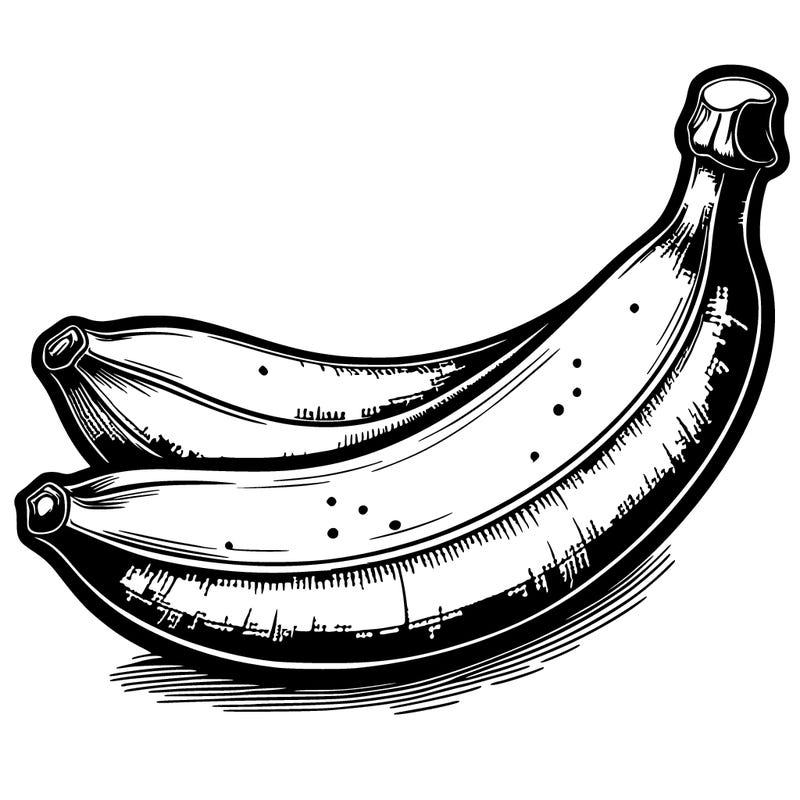 realistic detailed banana