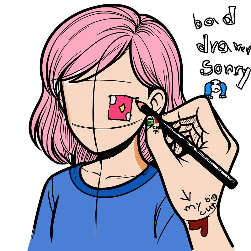 drawing a realistic person