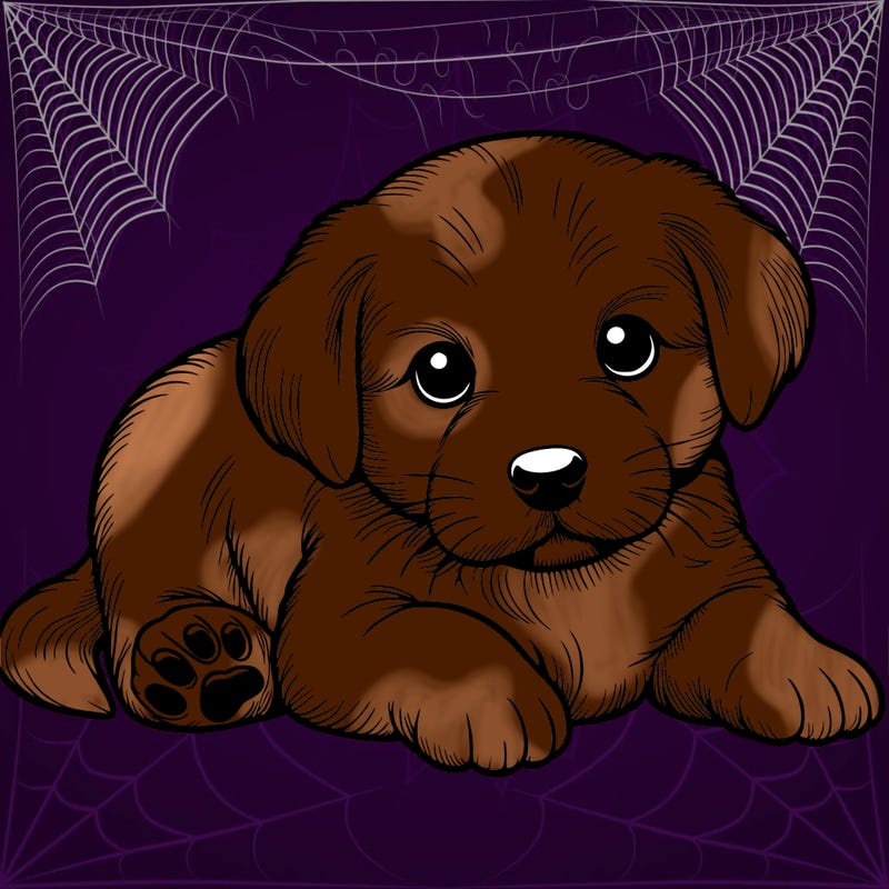 a cute realistic puppy