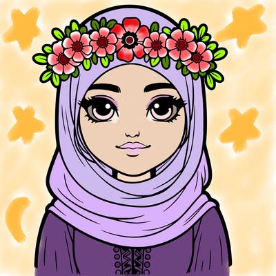 realistic girl with flower crown