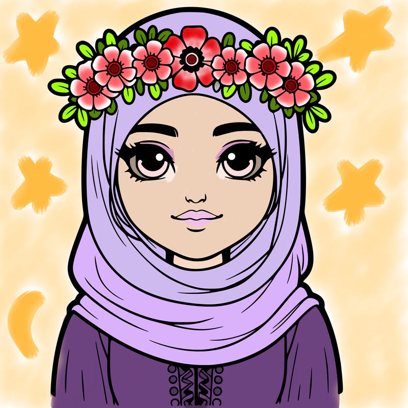 realistic girl with flower crown