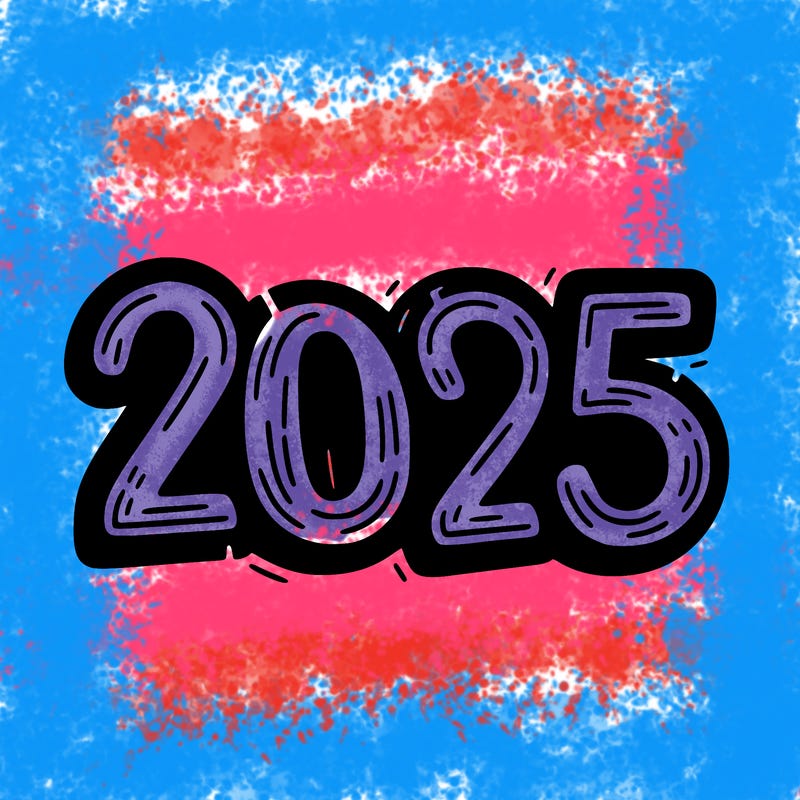 one line scrawled numbers sketch design “2025”