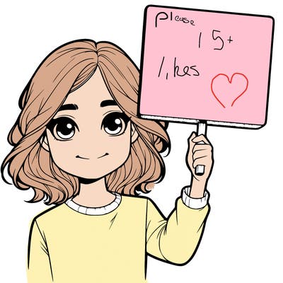 realistic girl holding up a sign