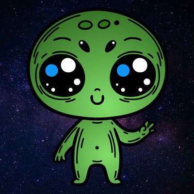alien cute
