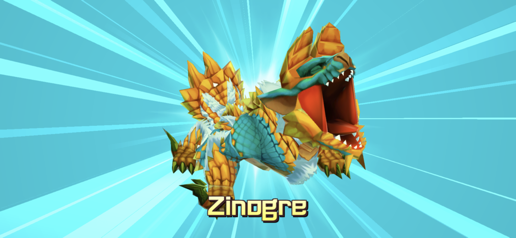 Monster Hunter Stories - Zinogre monster character in Monster Hunter Stories