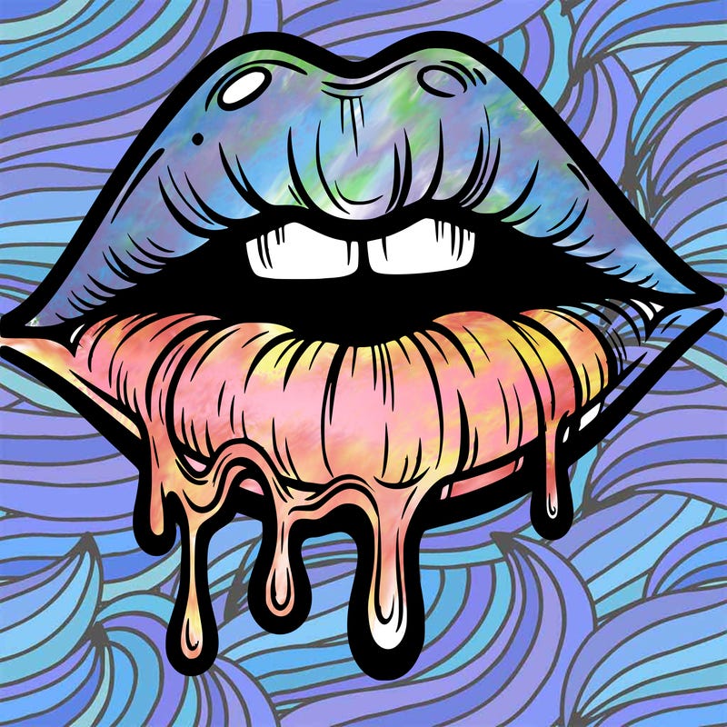 lips that look realistic and drip