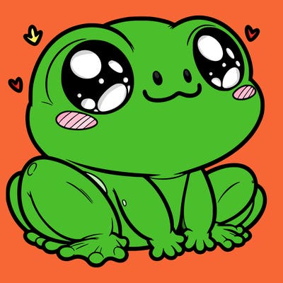 cute frog person realistic