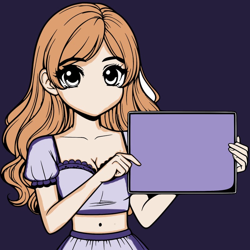 realistic pretty girl holding blank sign