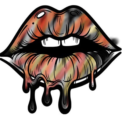 lips that look realistic and drip
