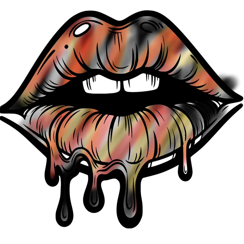 lips that look realistic and drip
