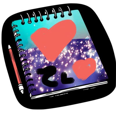 a blank sketch pad
