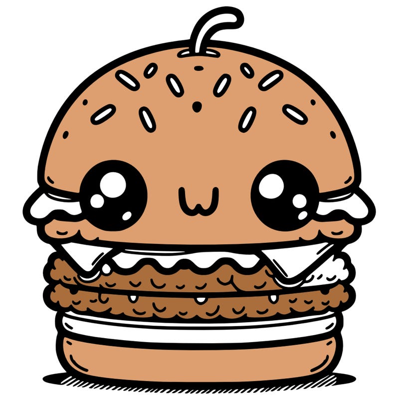 burger cute
