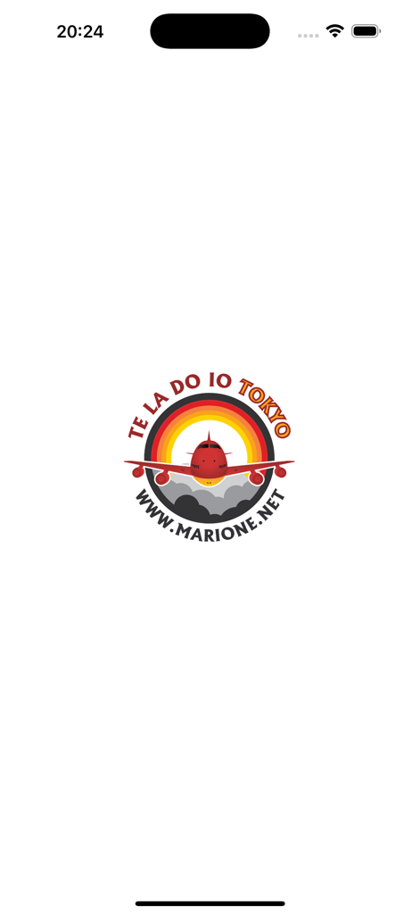 Te la do io Tokyo 2.0 - Official logo of the Te la do io Tokyo radio show app featuring a red airplane and a rainbow
