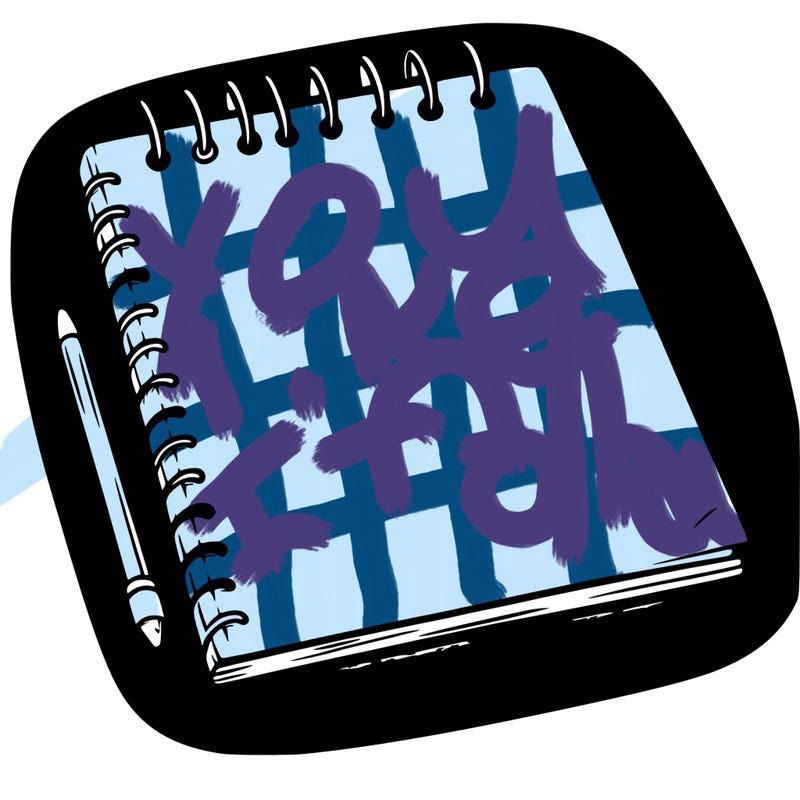 a blank sketch pad