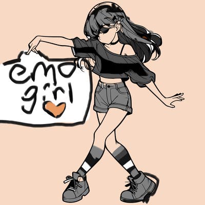 realistic girl danceing