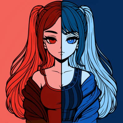 realistic girl split