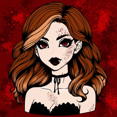 vampire girl realistic