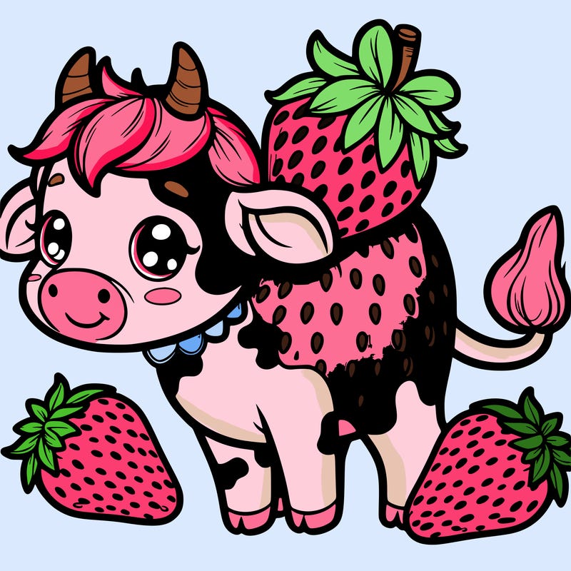 strawberry cow
