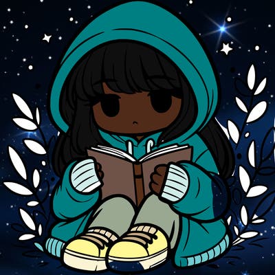 girl in oversized hoodie reading a book